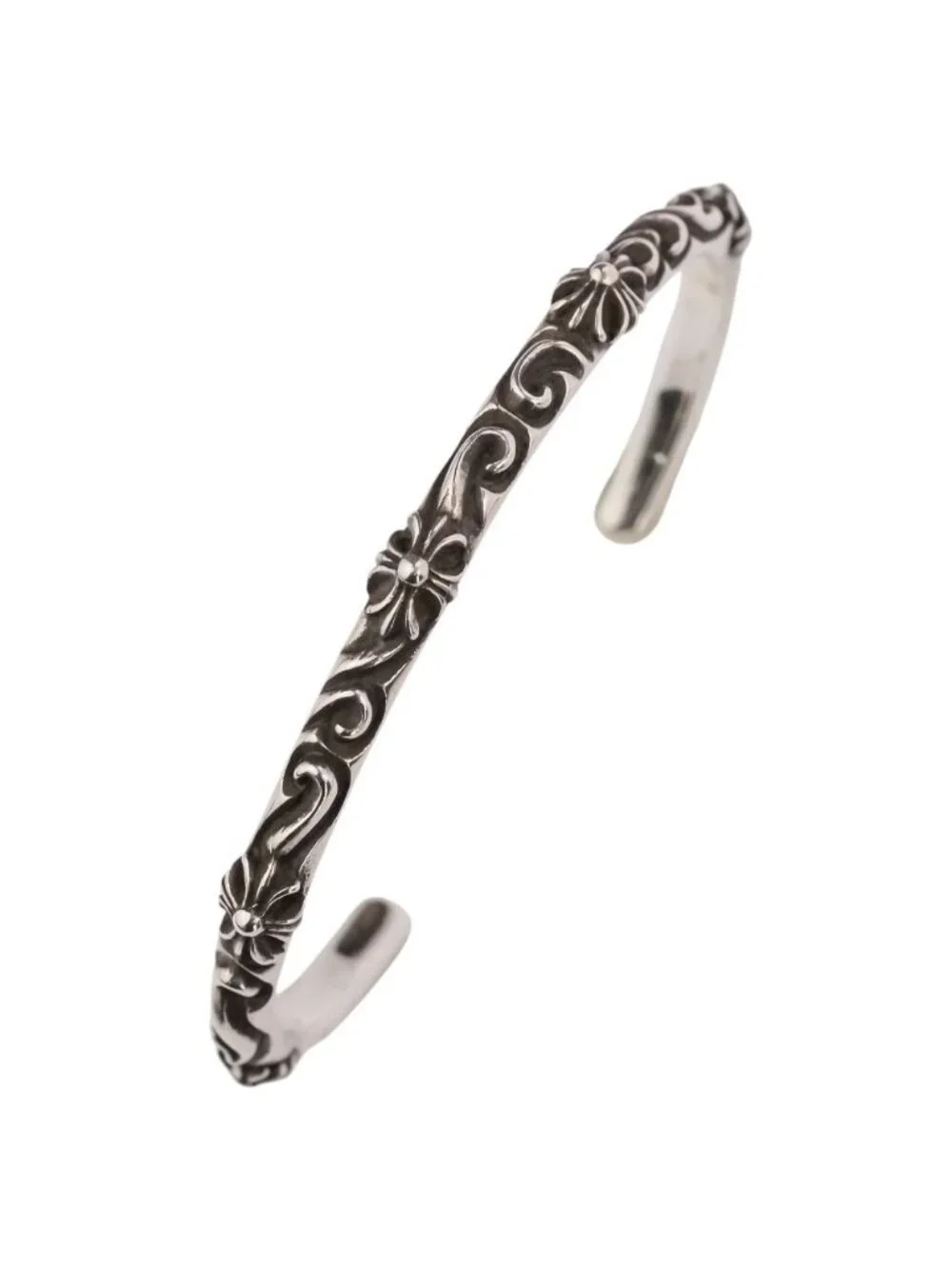 Chrome Hearts Sbt Band Silver Bangle Bracelet